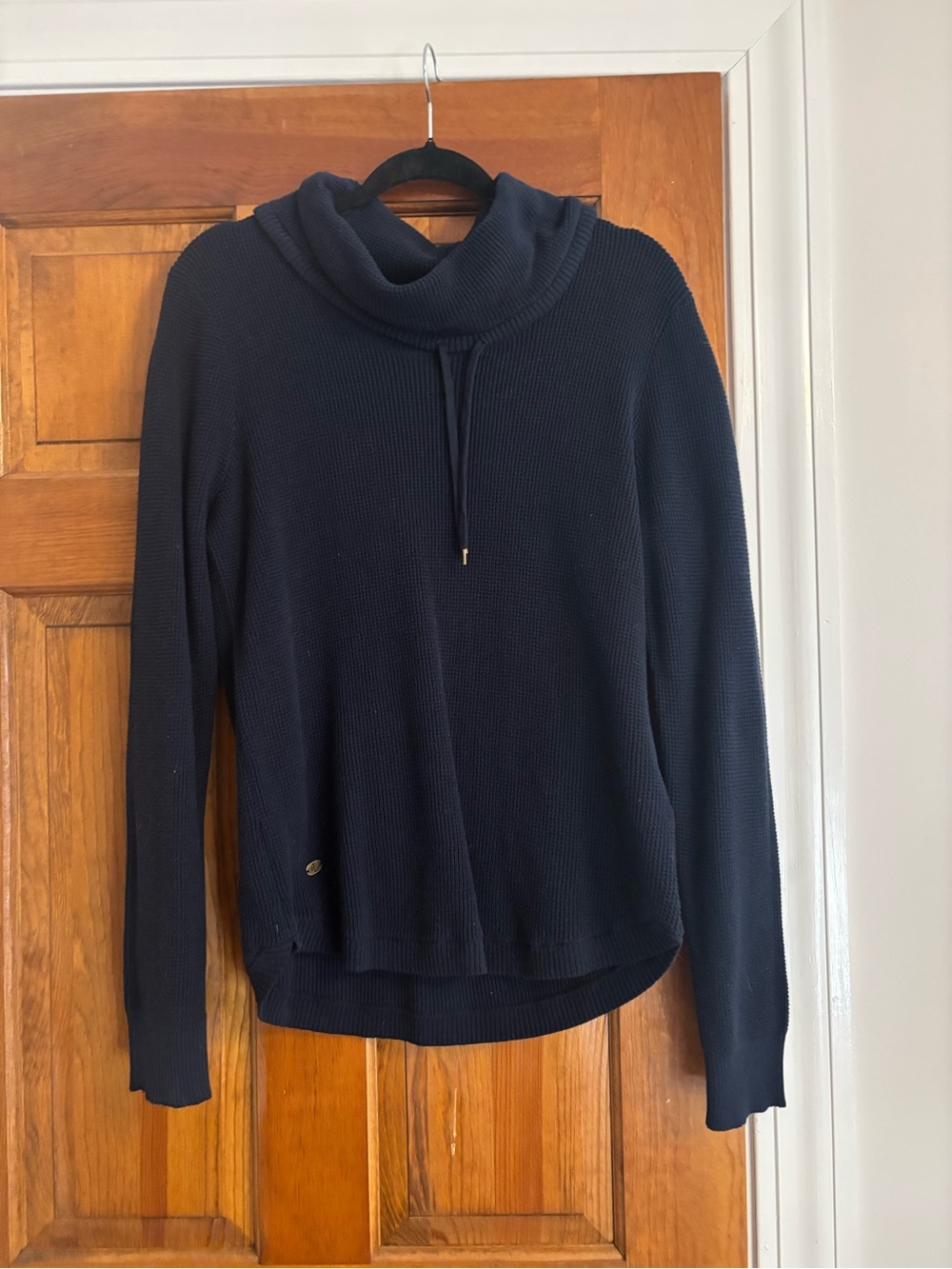 Ralph Lauren Navy Cowl Neck Knit Sweater
